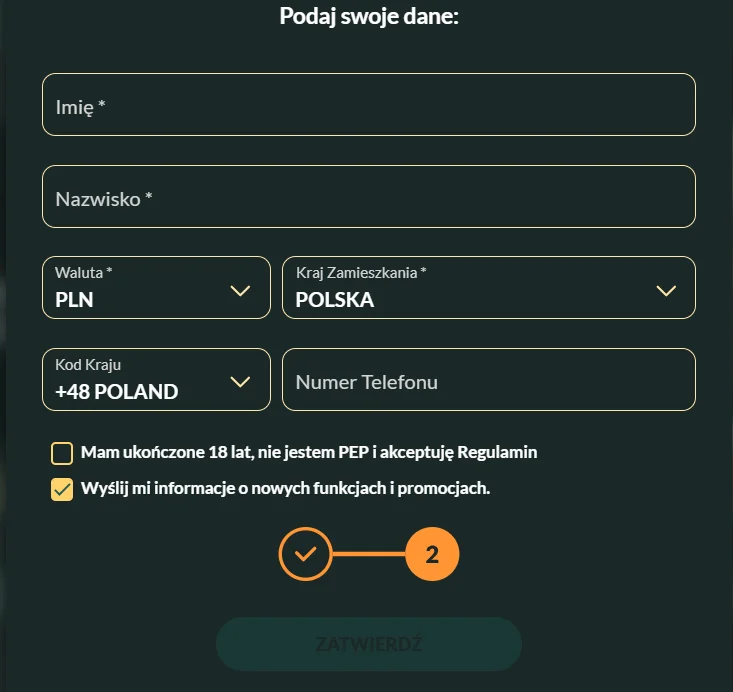 Bonus na start w online casino Lemon